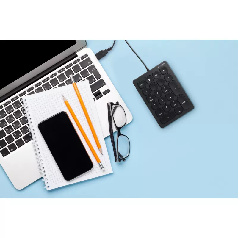 Kensington Wired Numeric Keypad, USB, 21 klavišai, nešiojamam/kompiuteriui, juoda