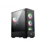 Korpusas MSI MAG FORGE 112R Midi Tower Juodas su Grūdintu Stiklu, 3x120mm Priekiniai Ventiliatoriai, ATX/Micro-ATX/Mini-ITX