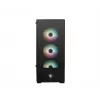 Korpusas MSI MAG FORGE 112R Midi Tower Juodas su Grūdintu Stiklu, 3x120mm Priekiniai Ventiliatoriai, ATX/Micro-ATX/Mini-ITX