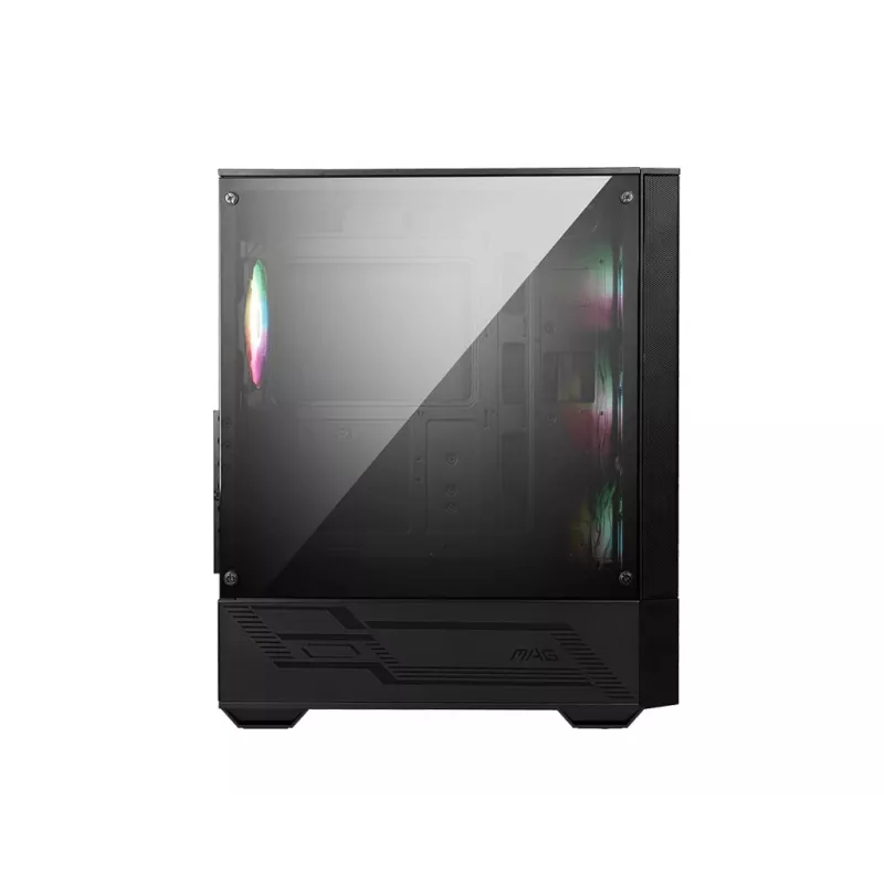 Korpusas MSI MAG FORGE 112R Midi Tower Juodas su Grūdintu Stiklu, 3x120mm Priekiniai Ventiliatoriai, ATX/Micro-ATX/Mini-ITX