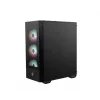 Korpusas MSI MAG FORGE 112R Midi Tower Juodas su Grūdintu Stiklu, 3x120mm Priekiniai Ventiliatoriai, ATX/Micro-ATX/Mini-ITX