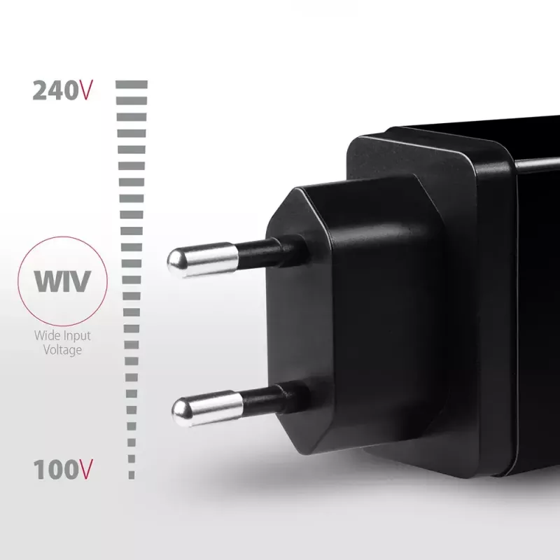 Sieninis įkroviklis AXAGON ACU-QS24 2x USB QC3.0/AFC/FCP + 5V-1,2A 24W