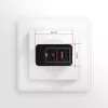 Sieninis įkroviklis AXAGON ACU-QS24 2x USB QC3.0/AFC/FCP + 5V-1,2A 24W
