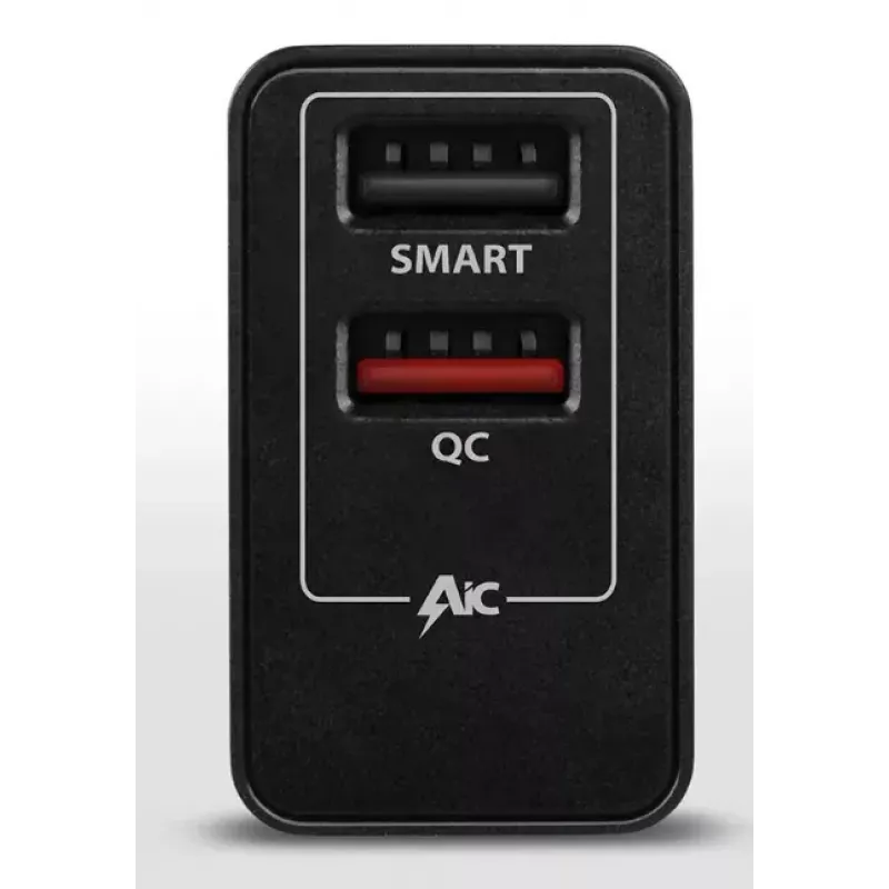 Sieninis įkroviklis AXAGON ACU-QS24 2x USB QC3.0/AFC/FCP + 5V-1,2A 24W