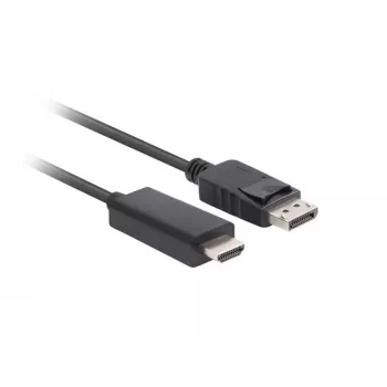 LANBERC DisplayPort HDMI lyties keitiklis juodas
