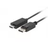 LANBERC DisplayPort HDMI lyties keitiklis juodas