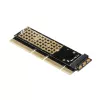 Axagon PCEM2-1U PCIe x16/x8/x4 – M.2 NVMe M-rakto lizdo adapteris 1U