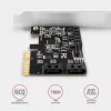 Axagon PCES-SA4X4 PCIe valdiklis - 4x vidiniai SATA 6G prievadai, ASM1164, SP & LP