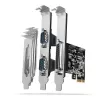 Axagon PCEA-PSN PCIe adapteris - 1x lygiagretus ir 2x nuoseklus (RS-232) prievadas, 250 kbps, su standartiniu ir žemo profilio laikikliais