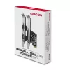 Axagon PCEA-PSN PCIe adapteris - 1x lygiagretus ir 2x nuoseklus (RS-232) prievadas, 250 kbps, su standartiniu ir žemo profilio laikikliais