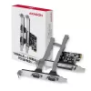 Axagon PCEA-PSN PCIe adapteris - 1x lygiagretus ir 2x nuoseklus (RS-232) prievadas, 250 kbps, su standartiniu ir žemo profilio laikikliais