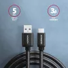 USB laidas Axagon BUCM3-AM15AB USB 3.2 Gen 1 1,5 m USB-C USB-A juodas