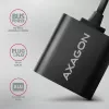 Išorinis USB garso adapteris AXAGON ADA-12 su 1x 3,5 mm lizdu ausinėms ir mikrofonui