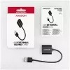 Išorinis USB garso adapteris AXAGON ADA-12 su 1x 3,5 mm lizdu ausinėms ir mikrofonui