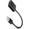 Išorinis USB garso adapteris AXAGON ADA-12 su 1x 3,5 mm lizdu ausinėms ir mikrofonui