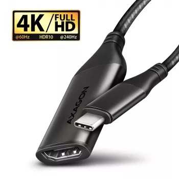 Adapteris Axagon RVC-HI2M USB-C → HDMI 2.0a 4K/60Hz HDR10