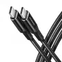 USB kabelis Axagon BUCM-CM20AB 2m USB-C juodas