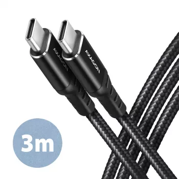 USB-C laidas Axagon BUCM-CM30AB USB 2.0 3 m USB C juodas
