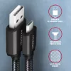 Axagon BUMM-AM10AB HQ laidas Micro USB <-> USB-A, 1m, USB 2.0, 2.4A, ALU, pintas, juodas