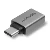 Axagon RUCM-AFA adapter USB-C (kištukas) į USB-A (lizdas), USB 3.2 Gen 2, 3A, ALU