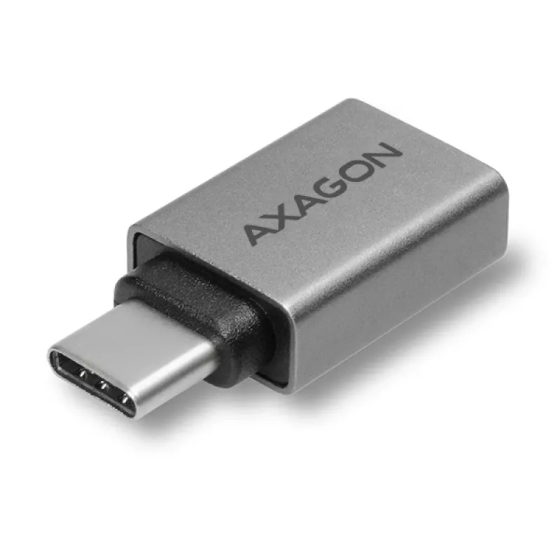 Axagon RUCM-AFA adapter USB-C (kištukas) į USB-A (lizdas), USB 3.2 Gen 2, 3A, ALU