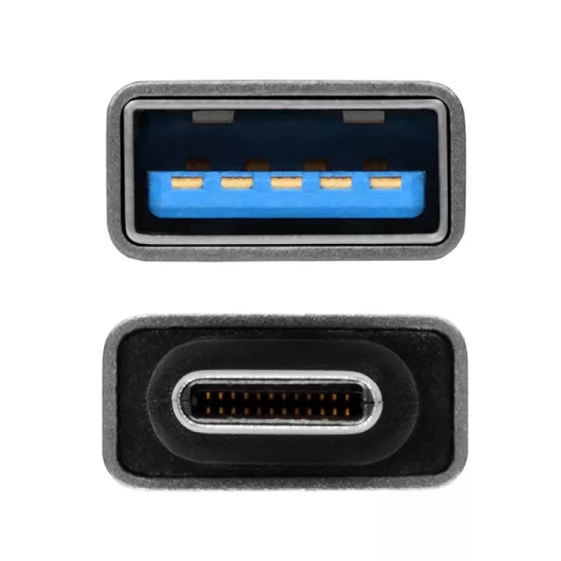Axagon RUCM-AFA adapter USB-C (kištukas) į USB-A (lizdas), USB 3.2 Gen 2, 3A, ALU