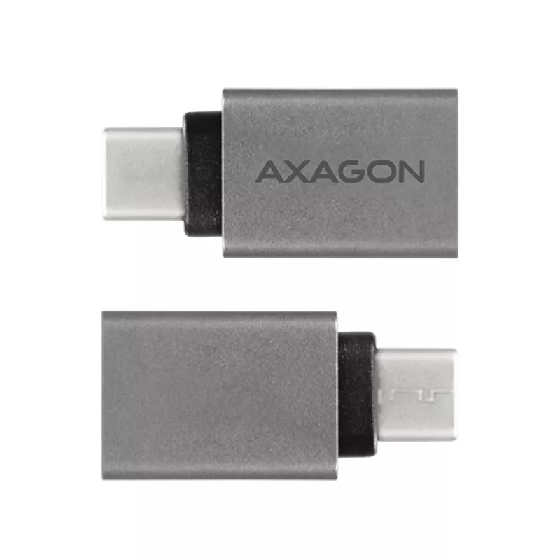 Axagon RUCM-AFA adapter USB-C (kištukas) į USB-A (lizdas), USB 3.2 Gen 2, 3A, ALU