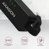 AXAGON ADE-XR USB 2.0 Type-A Fast Ethernet 10/100 adapteris, juodas, 0,023 kg