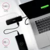 USB-C 3.2 Gen 1 šakotuvas Axagon HMC-6H4A, 4x USB-A, HDMI 4K/30Hz, PD 100W, 20cm USB-C kabelis