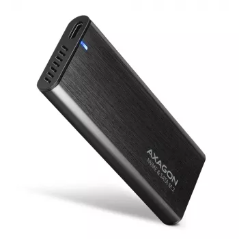 Išorinis M.2 NVMe ir SATA SSD dėklas Axagon EEM2-SB2 USB-C 3.2 Gen 2