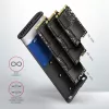 Išorinis M.2 NVMe ir SATA SSD dėklas Axagon EEM2-SB2 USB-C 3.2 Gen 2