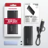Išorinis M.2 NVMe ir SATA SSD dėklas Axagon EEM2-SB2 USB-C 3.2 Gen 2