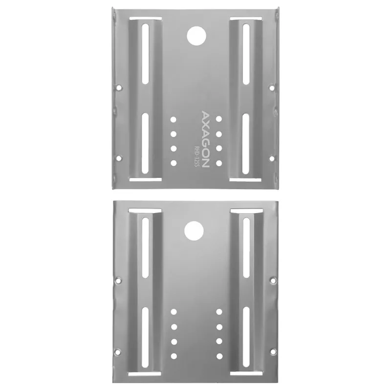 Axagon RHD-125S laikiklis 1x 2,5 colio HDD/SSD į 3,5 colio lizdą, metalinis, pilkas
