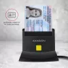 Axagon CRE-SM2 kortelių skaitytuvas USB 2.0 juodas 1,3 m laidas
