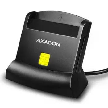 Axagon CRE-SM2 kortelių skaitytuvas USB 2.0 juodas 1,3 m laidas