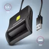 Axagon CRE-SM3SD USB kortelių skaitytuvas – išmaniosios kortelės, SD/microSD/SIM, USB 2.0, juodas