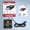 Axagon CRE-SM3SD USB kortelių skaitytuvas – išmaniosios kortelės, SD/microSD/SIM, USB 2.0, juodas