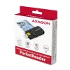 Axagon CRE-SMP2A USB Smart Card ir SD/microSD/SIM skaitytuvas, USB Type-A / USB Type-C, juodas