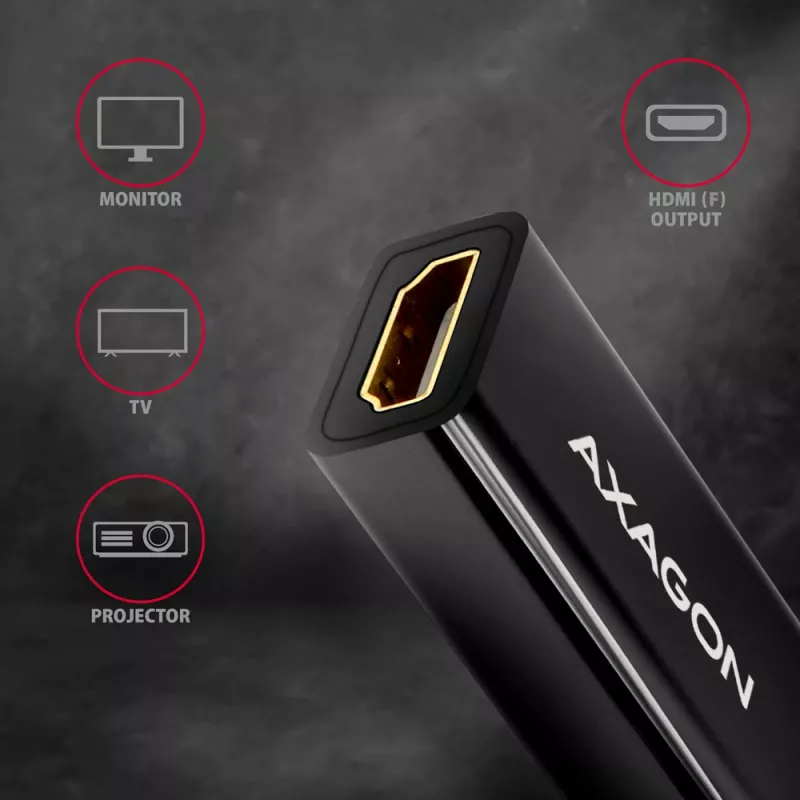 Axagon RVDM-HI14N Mini DisplayPort į HDMI 1.4 adapteris 4K/30Hz