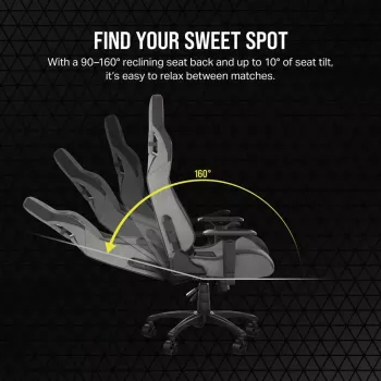 Universali žaidimų kėdė Corsair T3 RUSH 2023 Minkštas sėdėjimas Antracito pilka