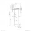 Neomounts WL55-875BL1 TV grindinis stovas 55-100 col. – variklinis – TÜV