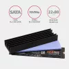 Axagon CLR-M2L10 Pasyvus aliumininis radiatorių šilumos šalintuvas M.2 SSD diskams, dydis 2280, aukštis 10 mm