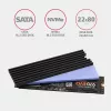 Axagon CLR-M2L3 Pasyvus aliumininis radiatoriuss M.2 SSD, dydis 2280, aukštis 3 mm