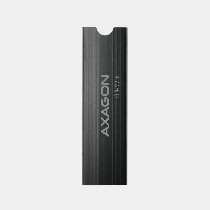Axagon CLR-M2L6 Pasyvus aliumininis radiatoriaus šilumos šalintuvas M.2 SSD diskams, dydis 2280, aukštis 6 mm