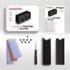 Axagon CLR-M2XL Pasyvus aliumininis radiatorius vienpusiams ir dvipusiams M.2 SSD diskams, dydis 2280, aukštis 36 mm
