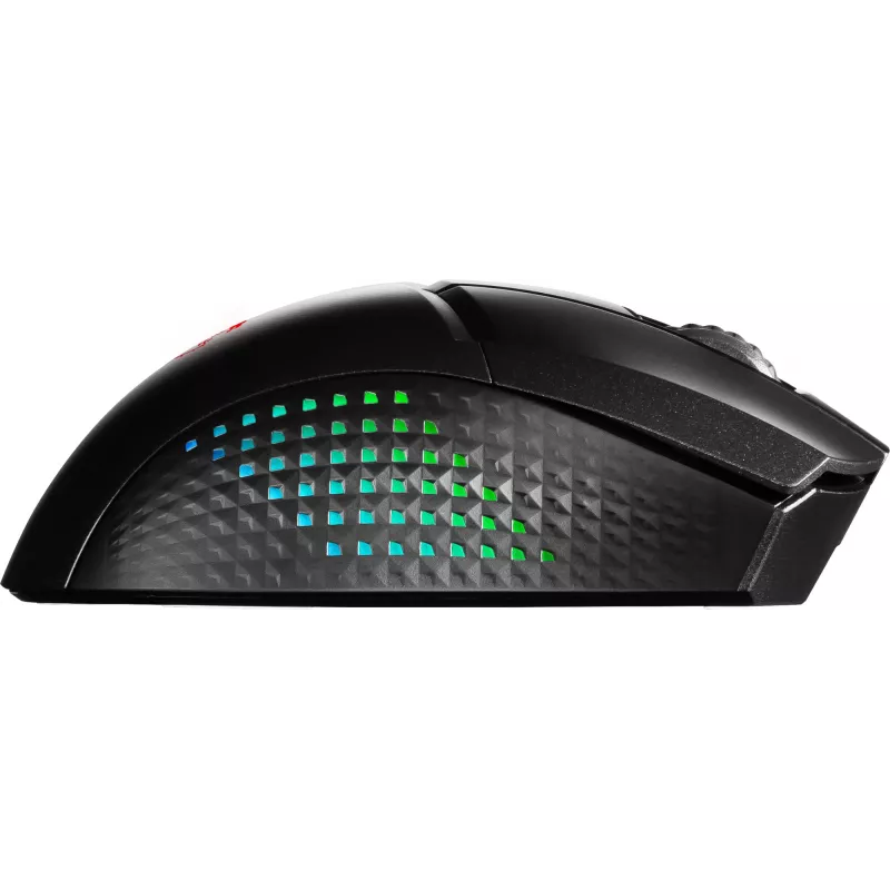MSI CLUTCH GM51 LENGVAS BELAIDIS pelė žaidimams Dešiniarankė RF belaidis + Bluetooth + USB Type-C Optinis 26000 DPI