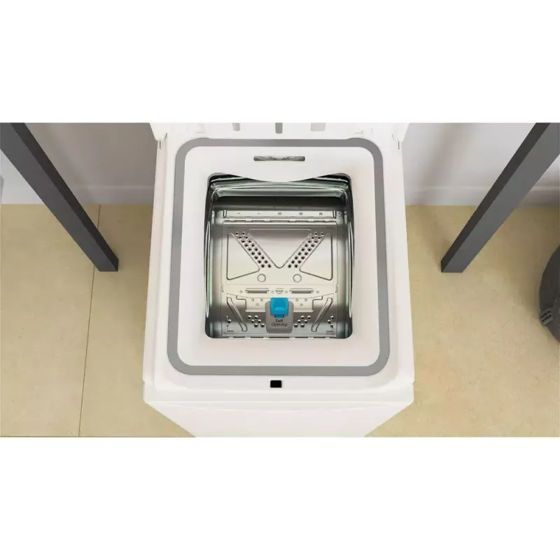 Whirlpool NTDLR 7220SS PL/N skalbimo mašina, viršutinis pakrovimas, 7 kg, 1200 aps./min., balta