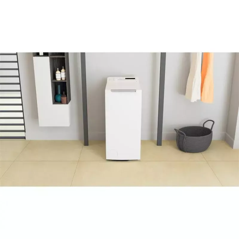 Whirlpool NTDLR 7220SS PL/N skalbimo mašina, viršutinis pakrovimas, 7 kg, 1200 aps./min., balta