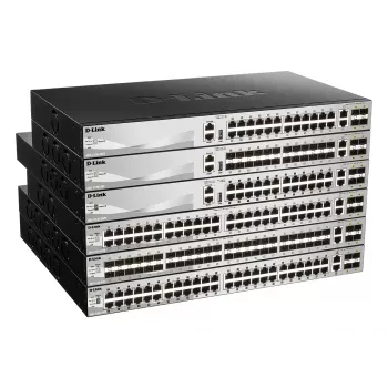 D-Link DGS-3130-54PS/E tinklo jungiklis valdomas L3 Gigabit Ethernet (10/100/1000) Power over Ethernet (PoE) pilka