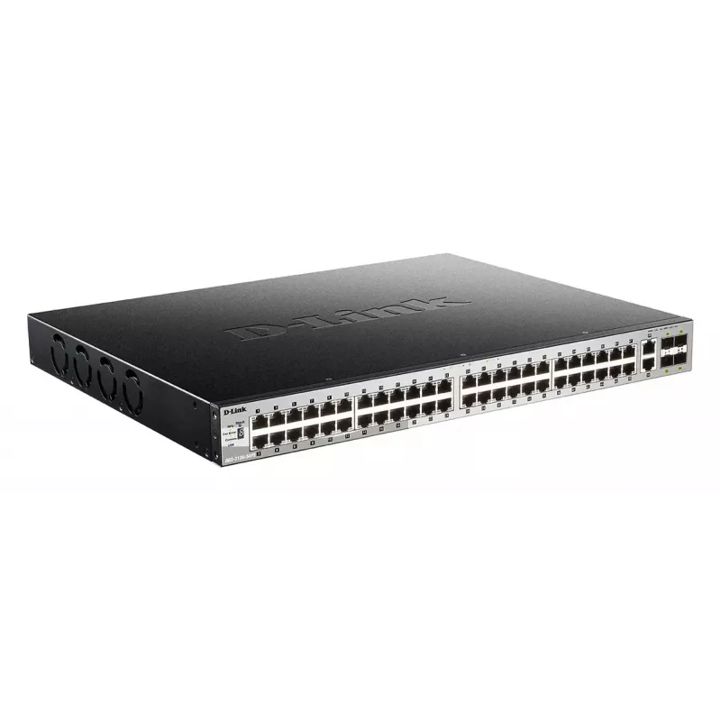 D-Link DGS-3130-54PS/E tinklo jungiklis valdomas L3 Gigabit Ethernet (10/100/1000) Power over Ethernet (PoE) pilka